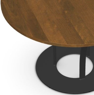 Amisco Customizable Dalia XL 48" Dining Table with Solid Birch Top -1
