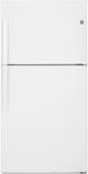 GE® 33 in. 21.1 Cu. Ft. White Top Freezer Refrigerator-0