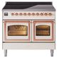 Ilve® Nostalgie II Noblesse 40'' Antique White Pro Style Induction Range with Copper Trim-0