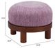 Zuo® Modern Gome Walnut/Wisteria Purple Ottoman-3
