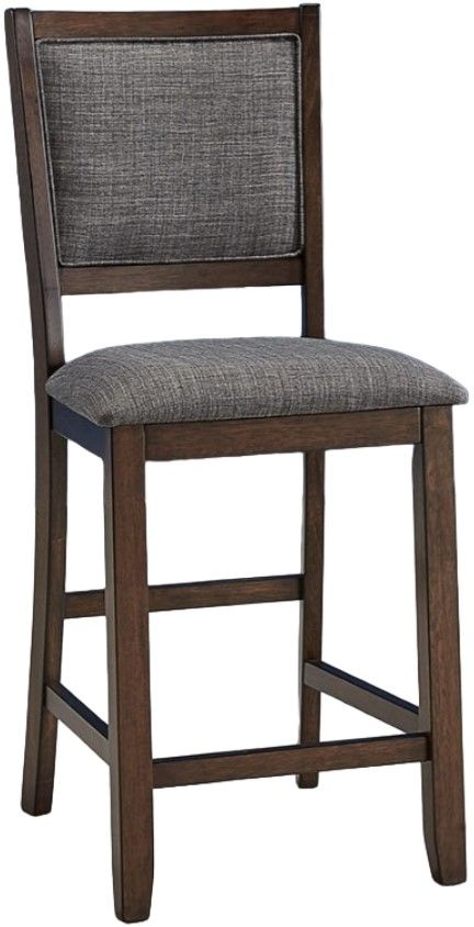 A-America® Chesney Falcon Brown Upholstered Counter Stool-0