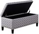 Olliix by Madison Park Grey Shandra II Tufted Top Storage Bench-3
