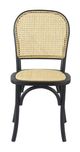 A & B Home 2-Piece Black Stackable Dining Chair Set-1
