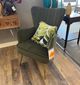 Emerald Home Green Velvet w/ Gold Legs Accent Chair-0