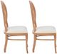 Linon Oakley 2-Piece Brown/Gray Upholstered Dining Chair Set-4