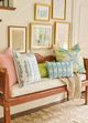 Laura Park Designs Coral Gardens Blue 22"x22" Throw Pillow-1