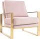 TOV Furniture Mott Blush Velvet Chair-1