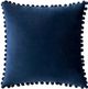 Livia Pom Pom Dark Blue Decorative Pillow-0
