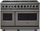 Viking® 7 Series 48" Damascus Gray Pro Style Dual Fuel Range-0