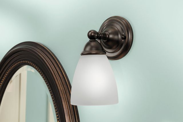 Moen® Brantford™ Oil Rubbed Bronze One Globe Bath Light-1