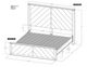 International Furniture Direct Balam Stained Dark Queen Platform Bed Footboard with Rails-4