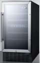 Summit® Black 18'' Dual-Zone Built-In Wine Cellar-0
