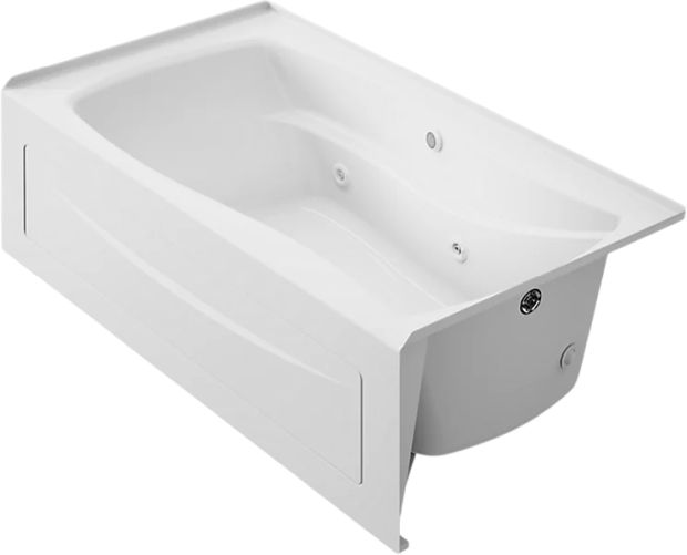 KOHLER® Mariposa® White 66" x 36" Alcove Whirlpool - Right Drain-0