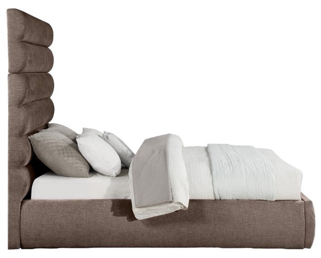 Meridian Furniture Adam Brown Queen 71" Upholstered Panel Bed-2
