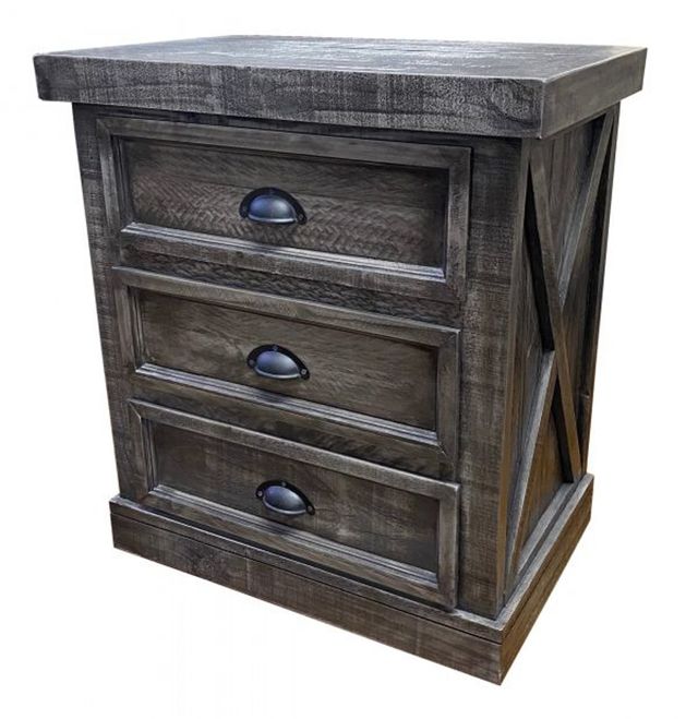 Rustic Nightstand (X-Bed Series)-0