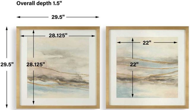 Uttermost® So Golden 2-Piece Framed Print Art Set-2