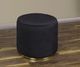 Kwality Imports 18253-OTT Black Ottoman-0