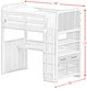 Elements International Ridgemont Black with Grain Youth Loft Bunk Bed-2