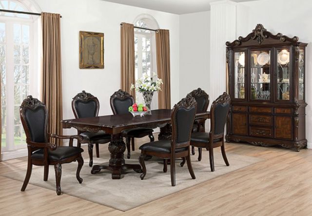 Furniture of America® Manzanita Black/Dark Cherry Arm Chair-2