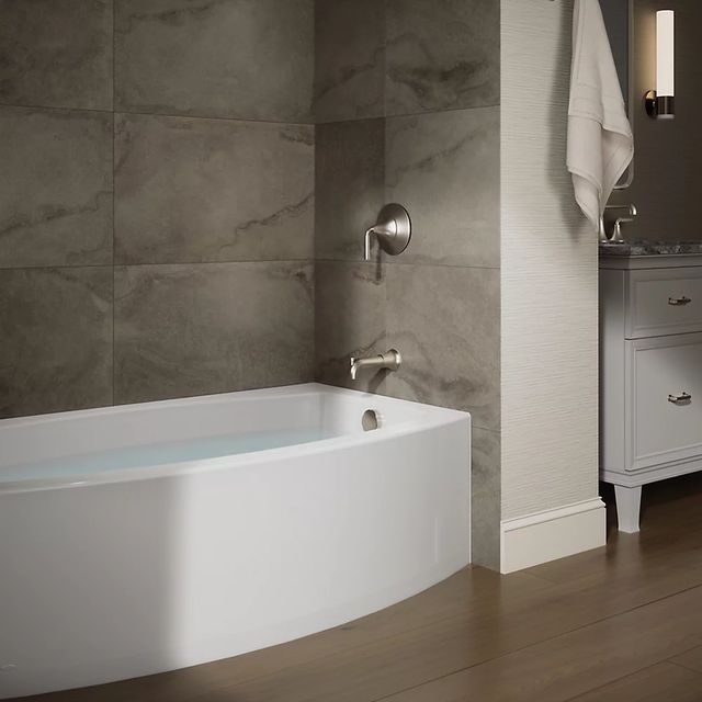 KOHLER® Expanse® White 60" x 30" Alcove Bath - Right Drain-2