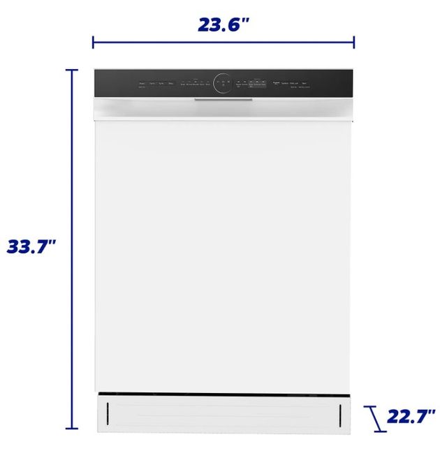 Element® 24" White Front Control Built In Dishwasher -3