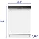 Element® 24" White Front Control Built In Dishwasher -3