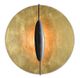 Currey & Company Pinders Contemporary Gold Leaf/Painted Contemporary Gold/French Black Wall Sconce-0