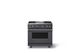 Viking® 5 Series 36" Cast Black Pro Style Gas (NG) Range with Brushed Brass Trim-0