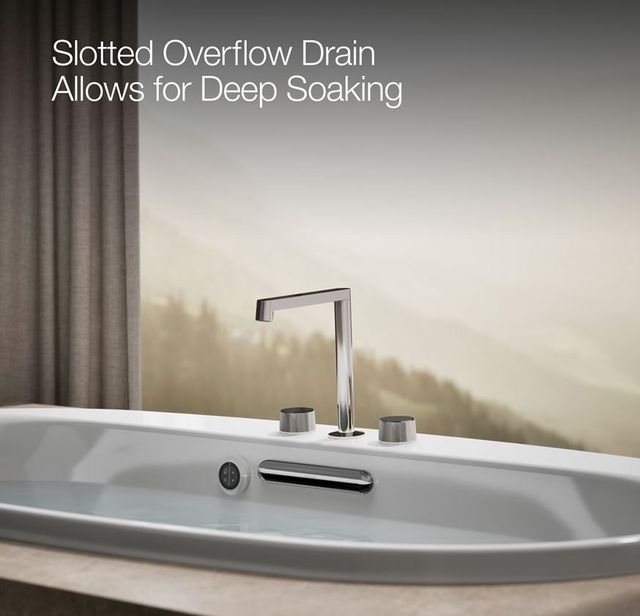 KOHLER® Underscore® White 65.5" x 35.75" Drop-In/Undermount Bath with Bask® Heated Surface-3