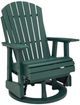 Signature Design by Ashley® Shell Beach Green Stainless Steel Outdoor Swivel Glider Chair-0