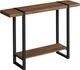 Monarch Specialties Inc. 48"L Brown Top Accent Table with Black Frame-0