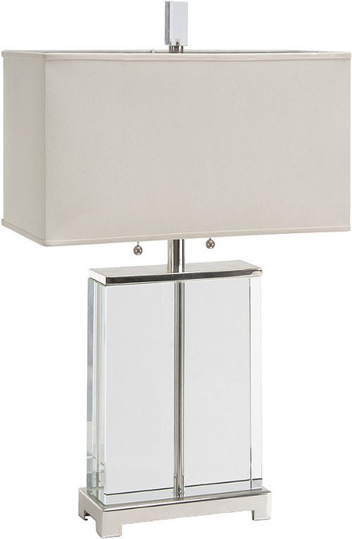 Decor-Rest® Furniture LTD Kayden Chrome/Crystal Table Lamp-0