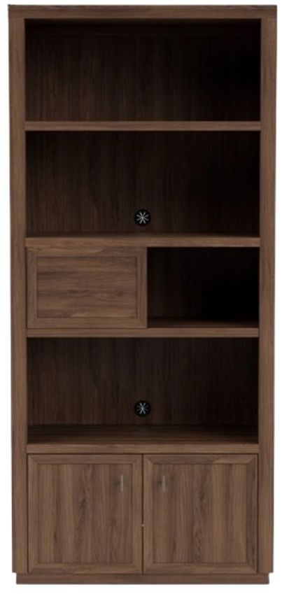 Riverside Furniture Brooks Nouveau Walnut Bookcase-2
