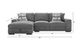 Lifestyle Charcoal 2pc Left Arm Storage Chaise Sofa-1
