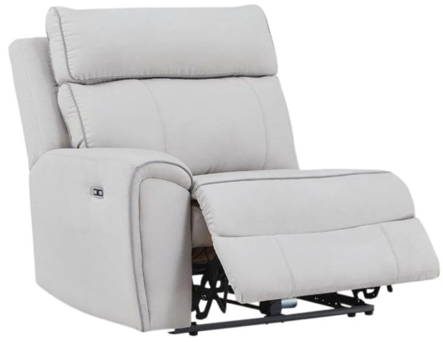 Signature Design by Ashley® Social Pointe 5-Piece Ash/Pearl Power Reclining Curved Sectional-3