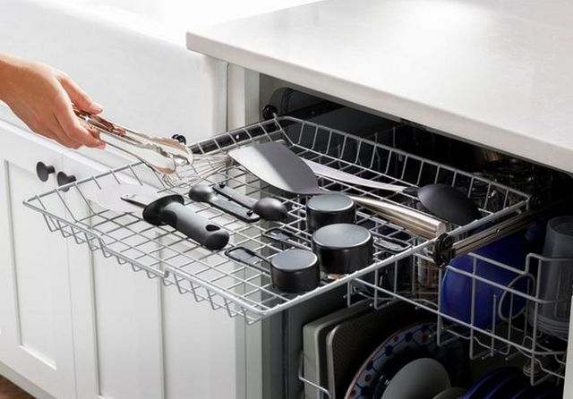 GE® Dry Boost™ 24" Fingerprint Resistant Stainless Top Control Built In Dishwasher-9