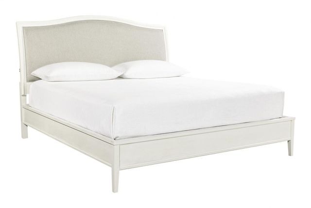 aspenhome® Charlotte White Upholstered Queen Bed-0