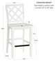 Powell® Maui White Counter Stool -2