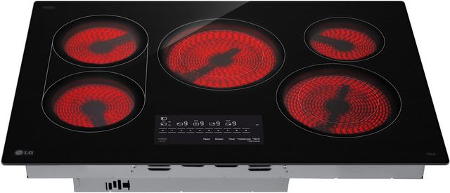 LG 30" Black Electric Cooktop-3