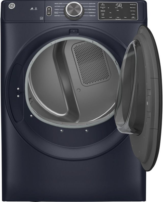 GE® 7.8 Cu. Ft. Sapphire Blue Smart Front Load Electric Dryer-1