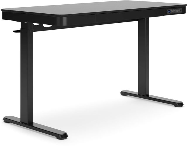 Signature Design by Ashley® Lynxtyn Black 28" Adjustable Height Office Desk-0