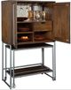 Howard Miller® Medium Brown Cart Wine and Bar Cabinet-3