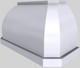 Vent-A-Hood® Designer Series 54" White Wall Mounted Range Hood-4