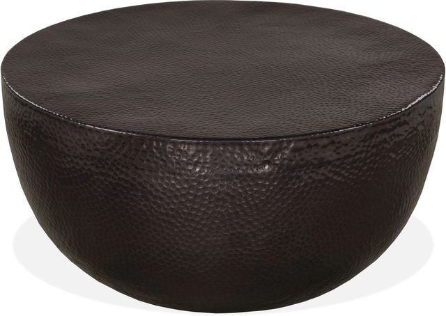 Riverside Furniture Brixen Ebony Silver Round Coffee Table-0