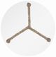 Century® Grand Tour Furniture Mingus Acrylic Top Accent Table with Bronze Base-1
