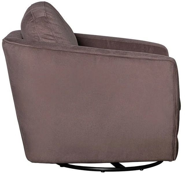 LH Home Feather Baltimo Ash Brown/Matte Black Swivel Glider Chair-4