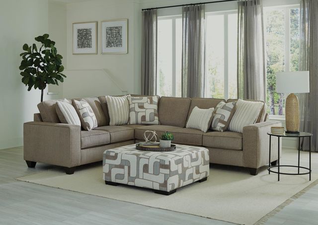 Inspired Home 2234 2-Piece Huey Heather L-Shape Sectional-1