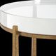 Uttermost® Midas Glass Top End Table with Antique Gold Base-4