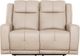 Primo™ International Casa Sienna Igor Jaxxon Taupe Faux Leather Manual Motion Loveseat-3