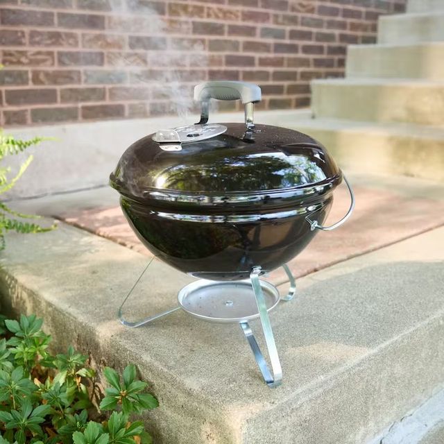 Weber® Smokey Joe® 14" Black Portable Charcoal Grill-2